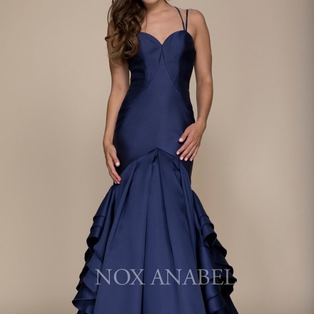 Sweetheart Neck Satin Mermaid Prom Dress NXC034